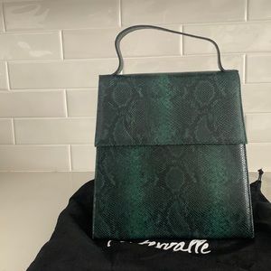L’intervalle snakeskin leather bag